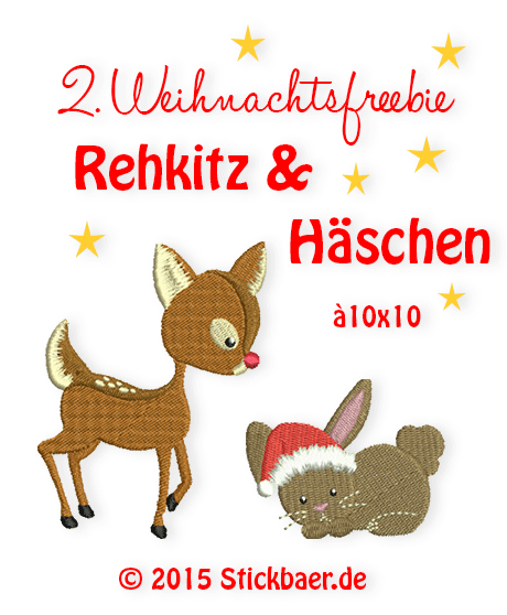 Stickbaer-Rehkitz+Hase